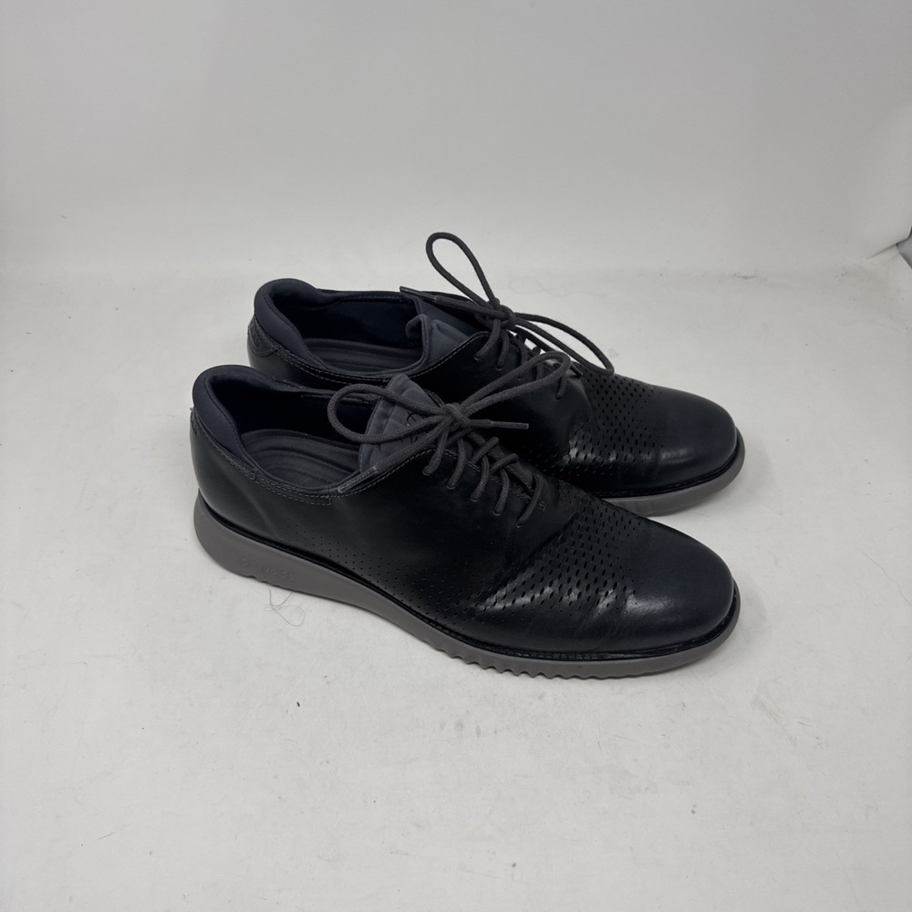 Cole Haan Men's 2.ZEROGRAND Laser Wingtip Oxford Black - C23832, Black/ Sz 11